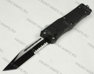 Нож автоматический выкидной Microtech Troodon Tanto serrated(A168)